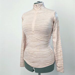 Nike pro victory metallic crackle quarter zip